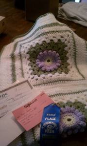 flower granny square blanket